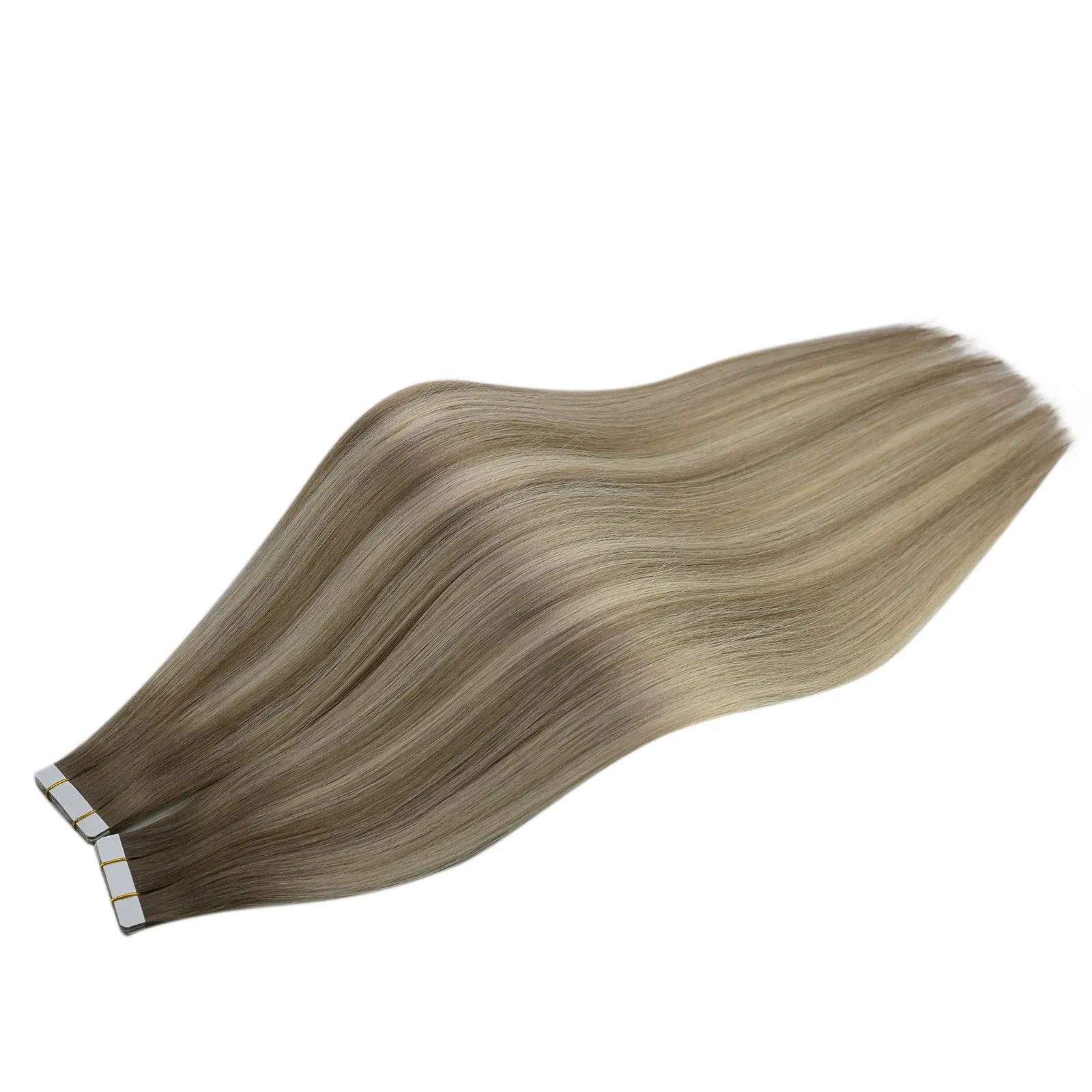 Color: M4/6, Items per Package: 40 pcs, Length: 20 INCHES, Life Span: 12 months - [Last 12 Months] Ugeat Tape in Hair Extensions Virgin Human Hair 10A Grade Tape in Extensions  Human Hair