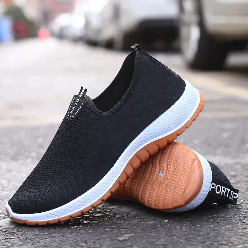 Color: Blue, Shoe Size: 41 - 2022 Leisure Sports Cloth Shoes Men's Mesh Breathable Soft Sole Running Shoes
