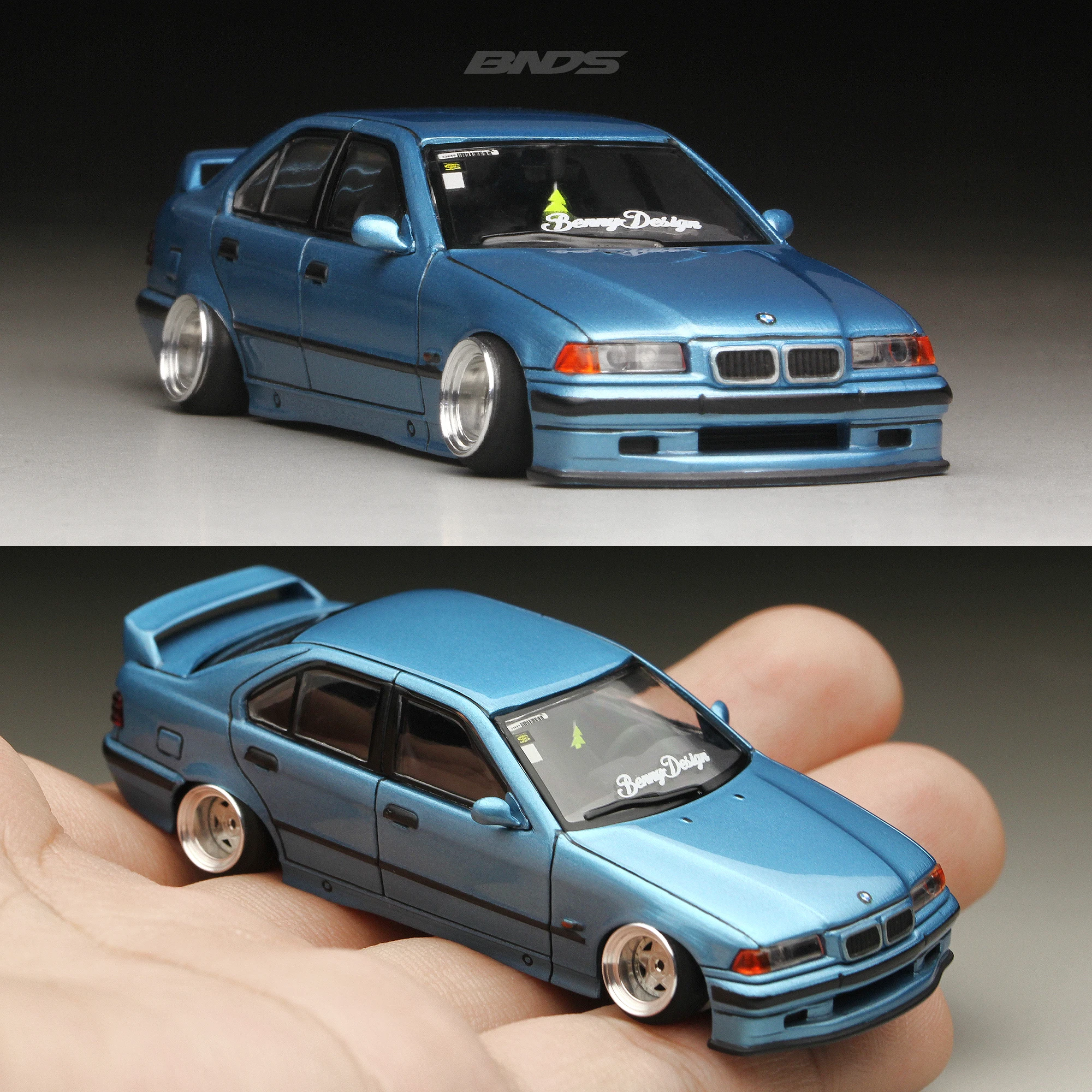 Color: Blue, Ships From: CHINA - 1/64 Alloy Wheels With Rubber Tires By BNDS 64053/64088 Assembly Rims Modified Parts for Model Car Refitted VIP Style