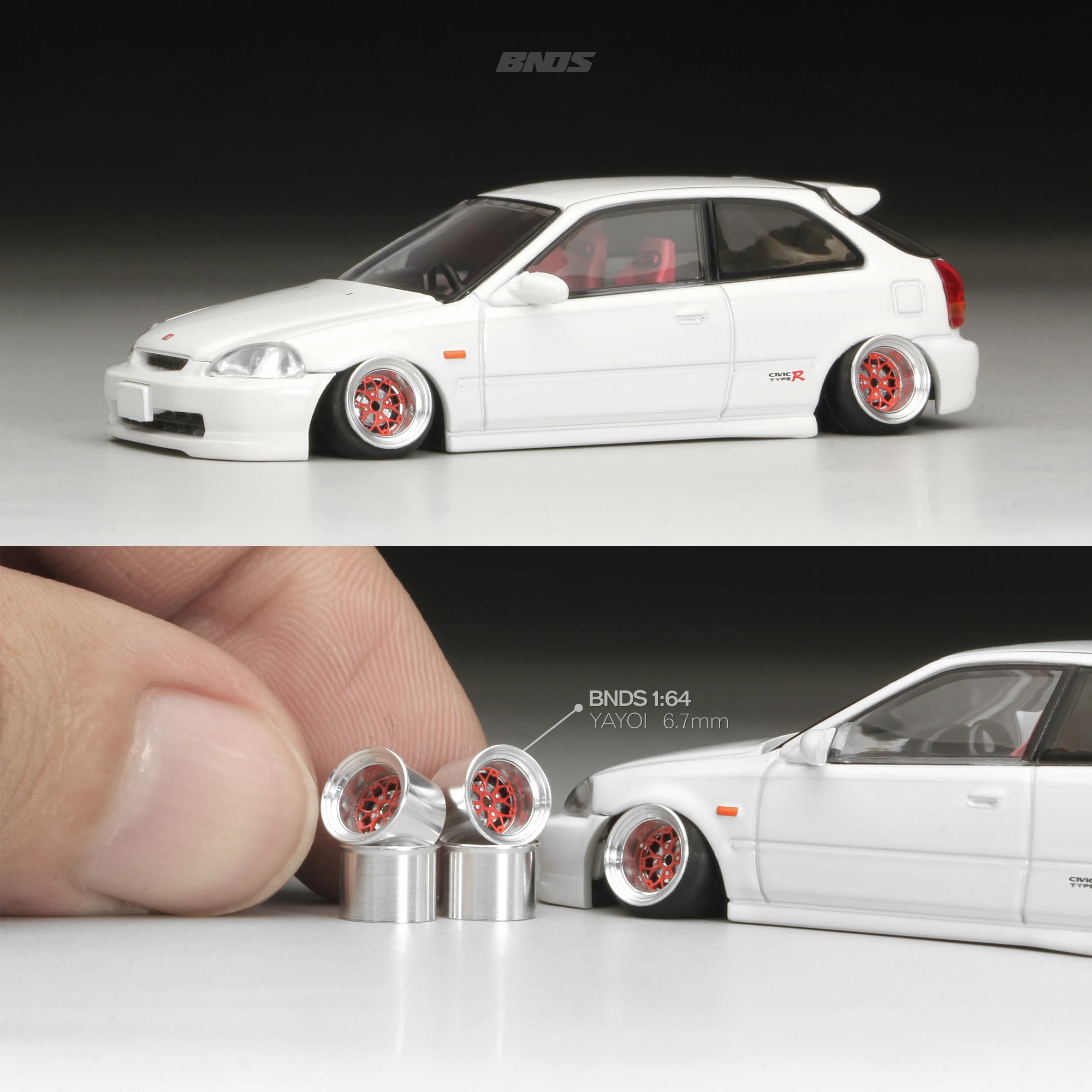 Color: Blue, Ships From: CHINA - 1/64 Alloy Wheels With Rubber Tires By BNDS 64053/64088 Assembly Rims Modified Parts for Model Car Refitted VIP Style