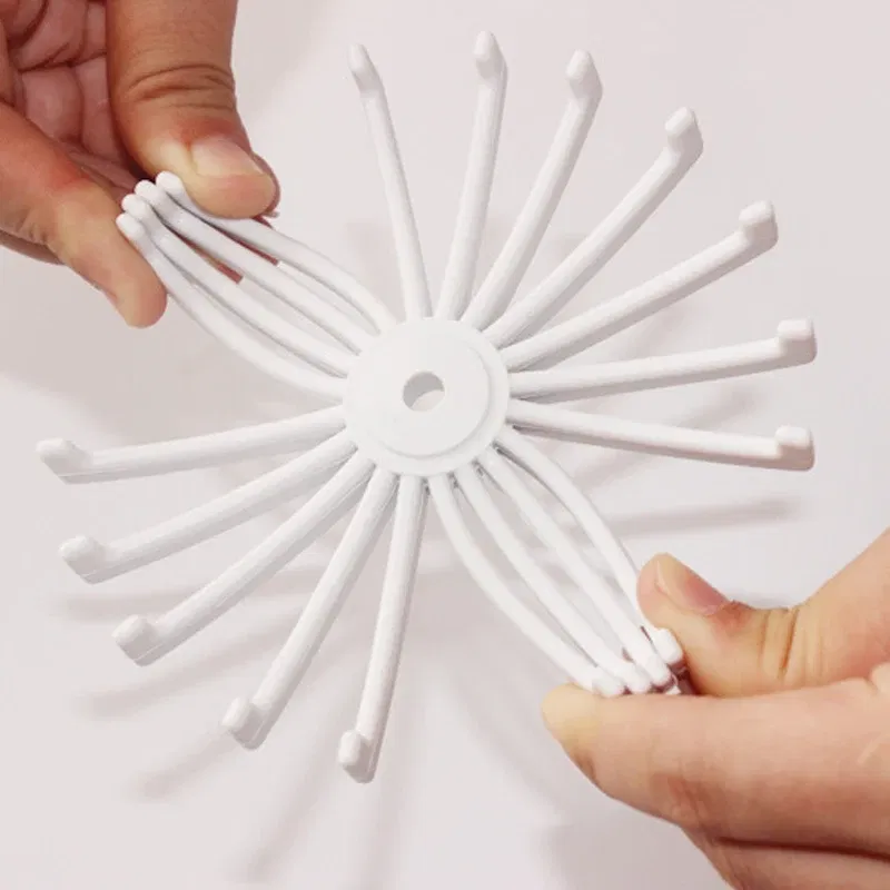 Color: WHITE - Plastic Tie Rack For 20 pcs Display frame for Necktie