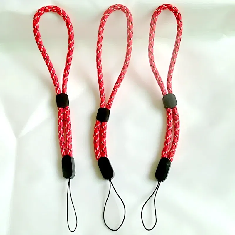 Color: Red / Pink - Hand Wrist Strap Lanyard Adjustable Colorful Nylon Hand Wrist Straps for GoPro Camera Keys Keychain Phone USB Flash Drive Badge