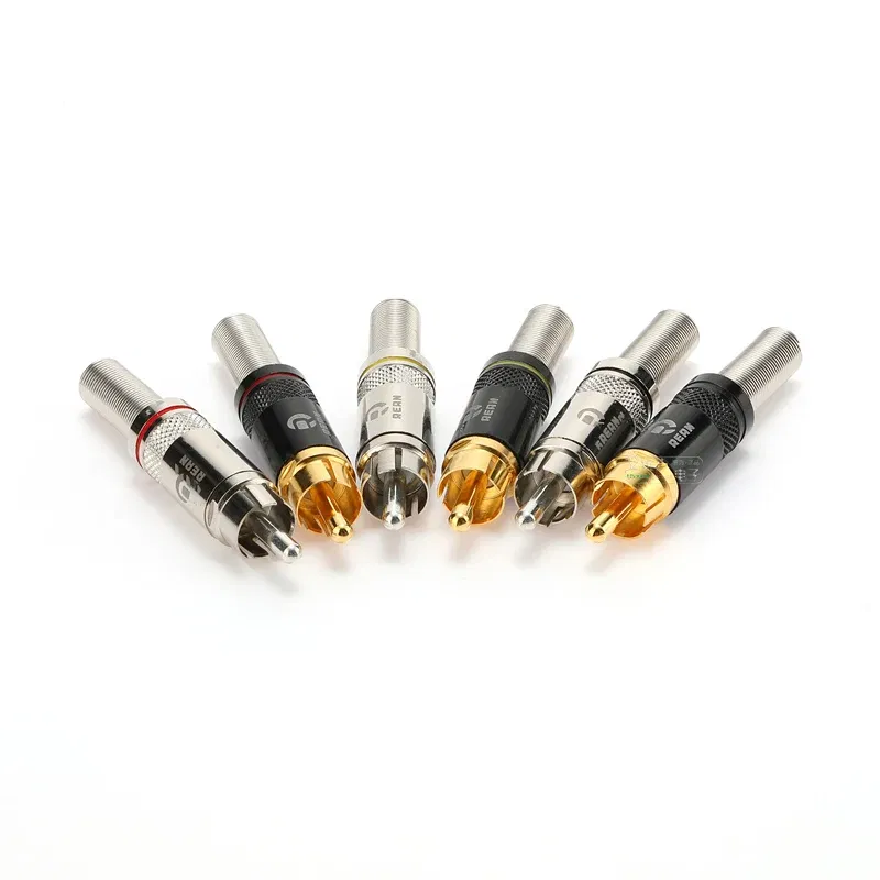 Color: Other - Original Neutrik's REAN Gold-plated Phono RCA Connector Audio Video Lotus Plug NYS373 Cable Connector NYS366 with Spring Tail