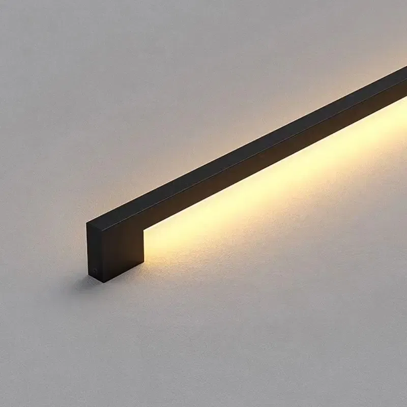 Modern Minimalist Long Wall Lamp LED Wall Mounted Light Indoor Living Room Bedroom Background Lamp Home Decora Fixtures 110/220V