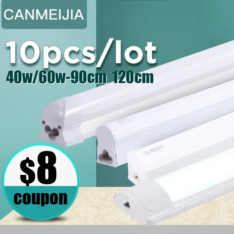 Emitting Color: Cold White, Color: Yellow - 120cm T5 T8 Led Tube Light For Home 220V Led Lamp Tube Bar 40W 60W Cold White Warm Whtie 4ft Led Tube light 1200mm Tube lighting