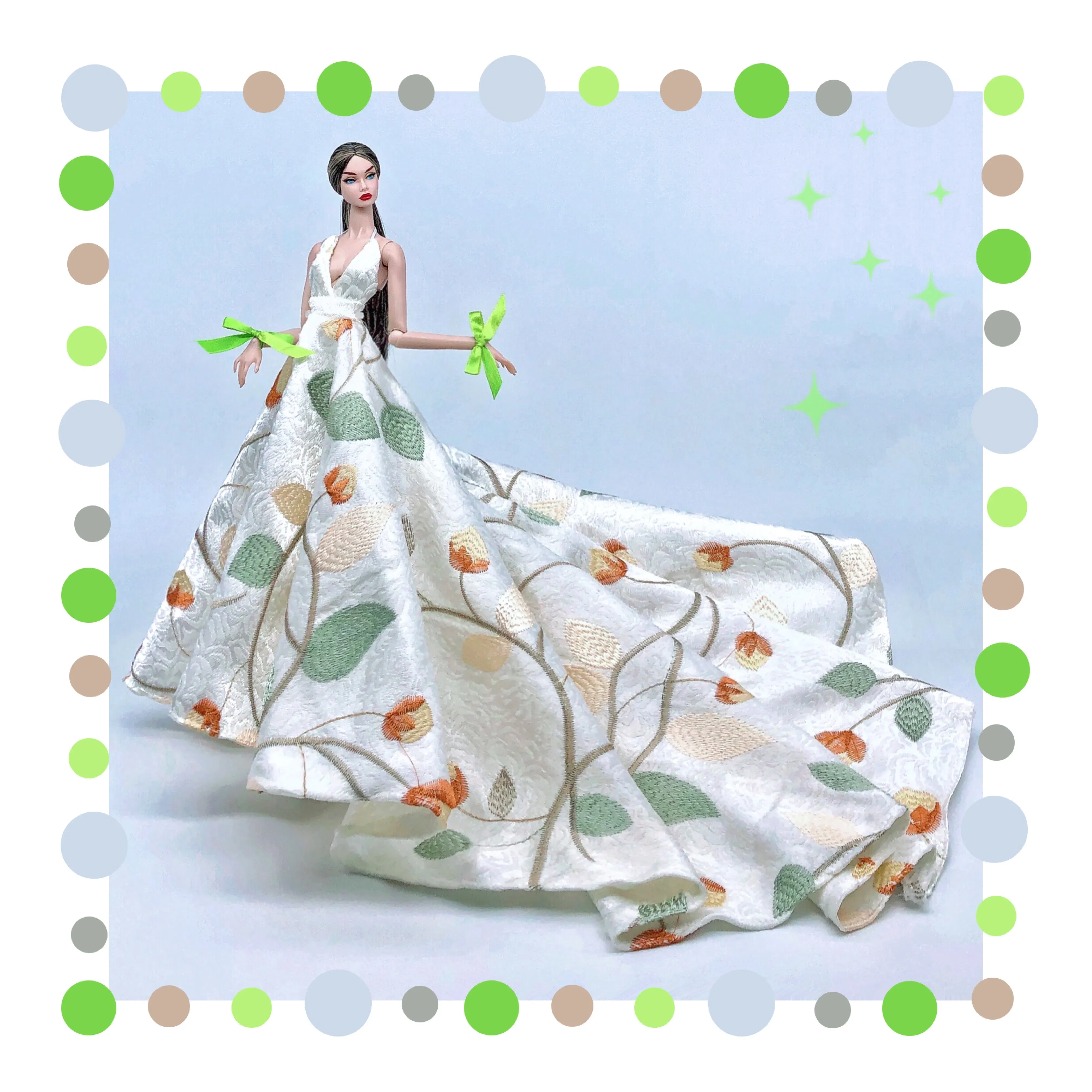 Color: light green - for barbie clothes lot