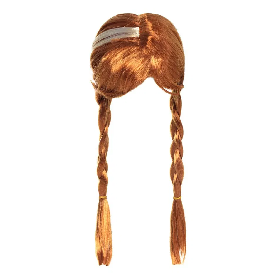Color: black - Girl Princess Cosplay Wig Children Mermaid Wig Princess Hair Accessories Carnival Party Wig Princess Dress Accessories Matching