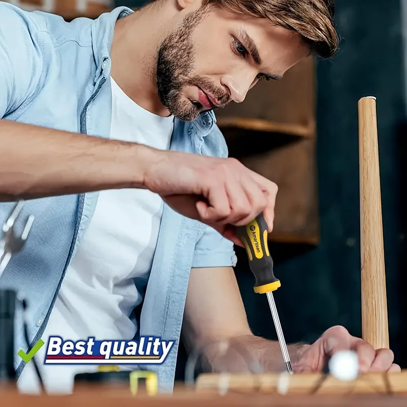 43-Piece Magnetic Screwdriver Kit with Box – Includes Slotted, Cross, Hex, Precision, and More