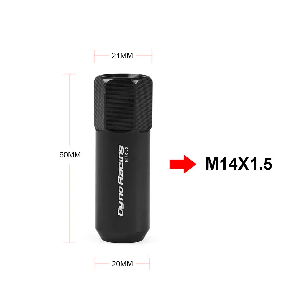 Color Name: Blue, Specifications: M14x1.5 - Lodenqc 20PCS M14*1.5 60mm New Wheel Nuts Racing Lug Wheel Nuts Screw / Aluminum Lug nut M14X1.5 LC101006