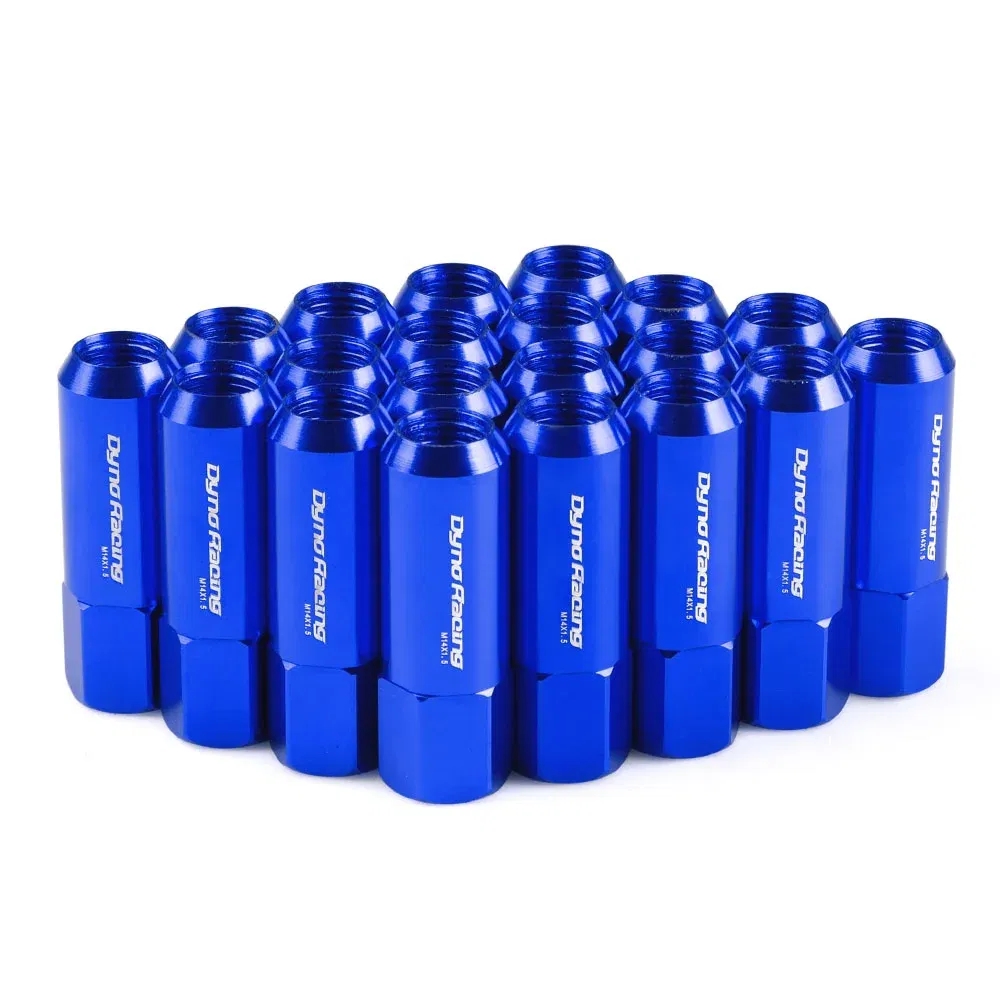 Color Name: Blue, Specifications: M14x1.5 - Lodenqc 20PCS M14*1.5 60mm New Wheel Nuts Racing Lug Wheel Nuts Screw / Aluminum Lug nut M14X1.5 LC101006