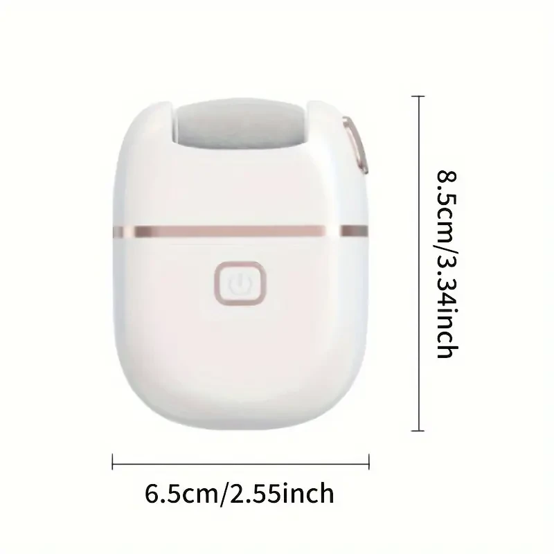 1pc Rechargeable Electric Foot Grinder with Three Replaceable Grinding Heads