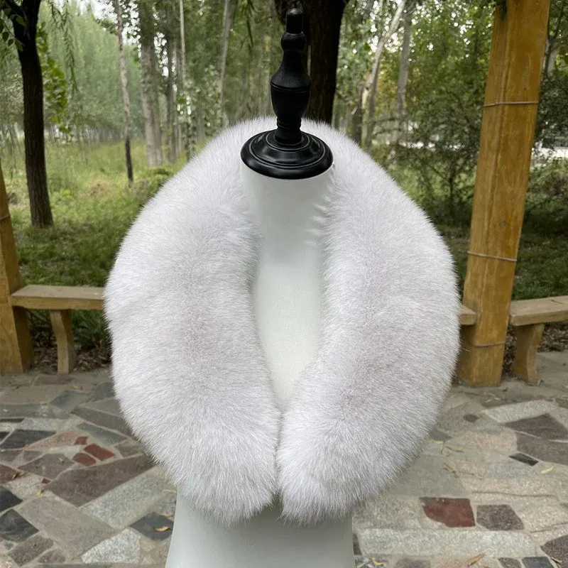 Color: camel, Size: XXS - Winter Real Fox Fur Collar Woman Furry Natural Raccoon Fur Scarf Shawls Luxury Neck Warmer Wraps For Coat Fur Scarves Large Size