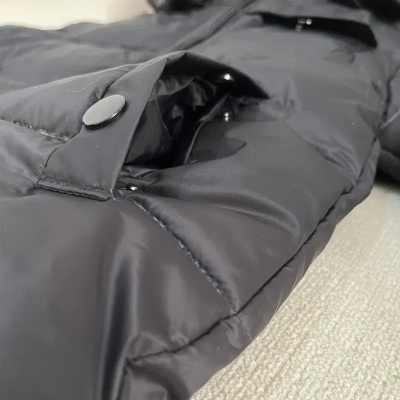 Color: Khaki, Kid Size: 2T - Kids Winter Down Jacket Shiny Real Raccoon Fur Collar Toddler Boys Hooded Coat Baby Girls Warm Snowsuit Children's Parkas