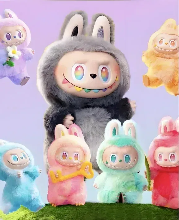 Color: Brown - Super Beautiful POPMART Original Genuine Labubu V3 Big Into Energy Series Vinyl Blind Box Cute and Interesting Birthday Present