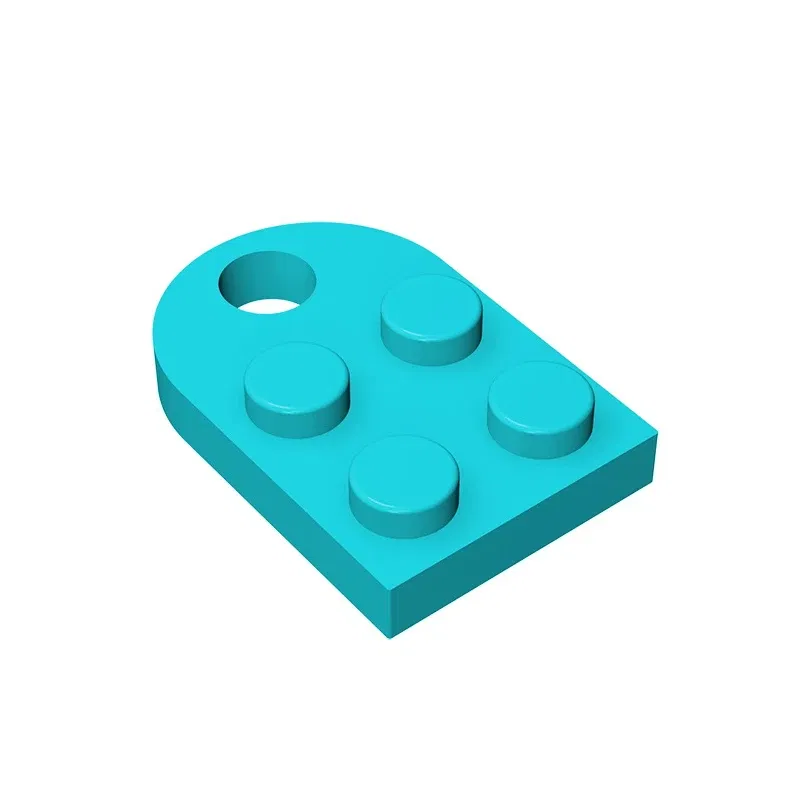 Color: Apricot - Gobricks 1pcs Moc Bricks Plate Special Parts 3x2 with Hole Compatible with 3176 Assemble Building Block Kids Toys DIY Gift Adult