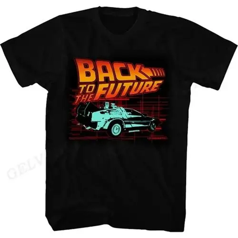 Color: Dark Grey, Size: S - Back To The Future T Shirt Graphic Print Men Women Fashion Hip Hop Streetwear Short Sleeve Plus Size T Shirt Unisex 62473