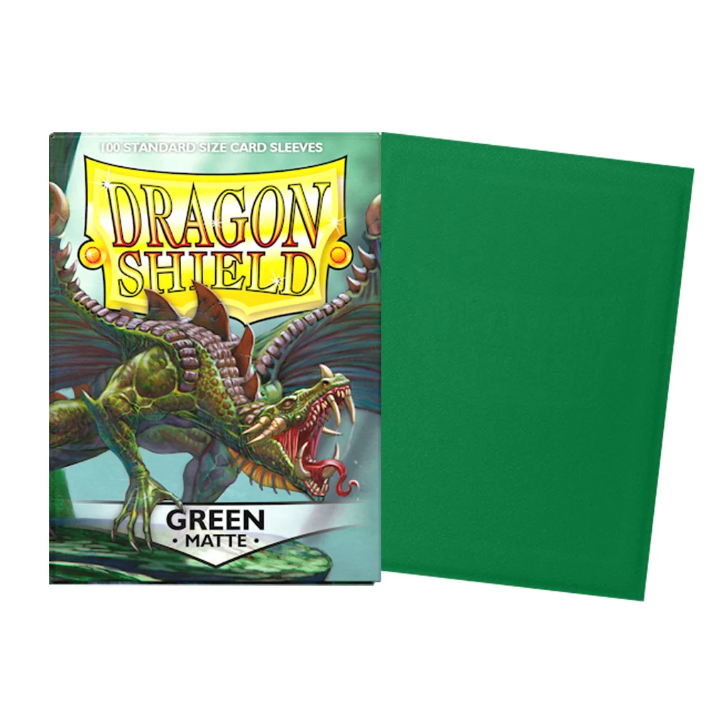 Color: SIX - 100 PCS/BOX 66x91mm Standard Size Demark Dragon Shield Matte Card Sleeves for MTG/PKM/YGO/TCG Board Game Cards Slevees