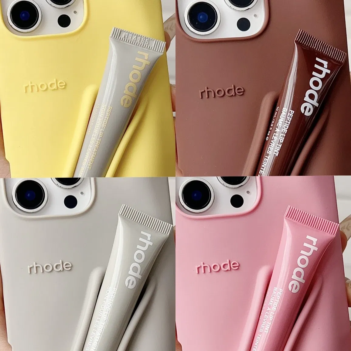 Color: Blue, Bundle: Bundle1, Material: Plastic - Phone Case For iPhone 12 13 14 15 16 Pro Max Plus 17 Air Portable Lip Gloss Holder Lipstick Silicone Soft Bumper Cover Lip Glaze