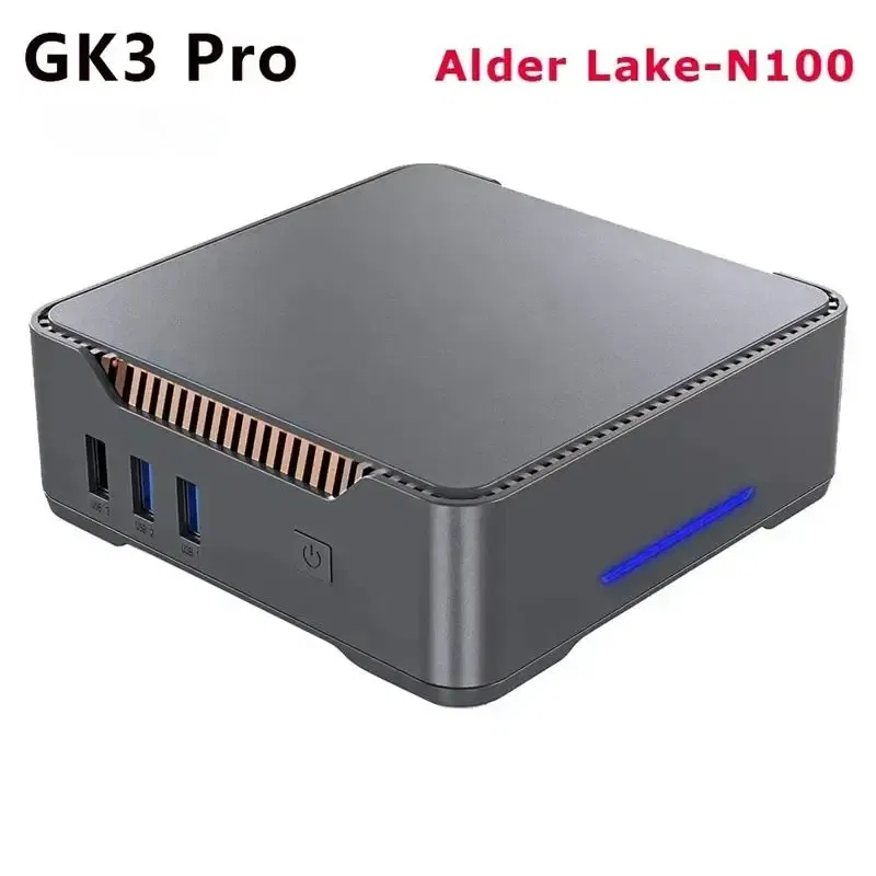 Color: deep gray, Ships From: CHINA - Top GK3V GK3 Pro Alder Lake N100 Mini PC 8GB 256GB Windows 11 Pro 16GB 512GB WIFI5 BT4.2 Desktop Game Computer