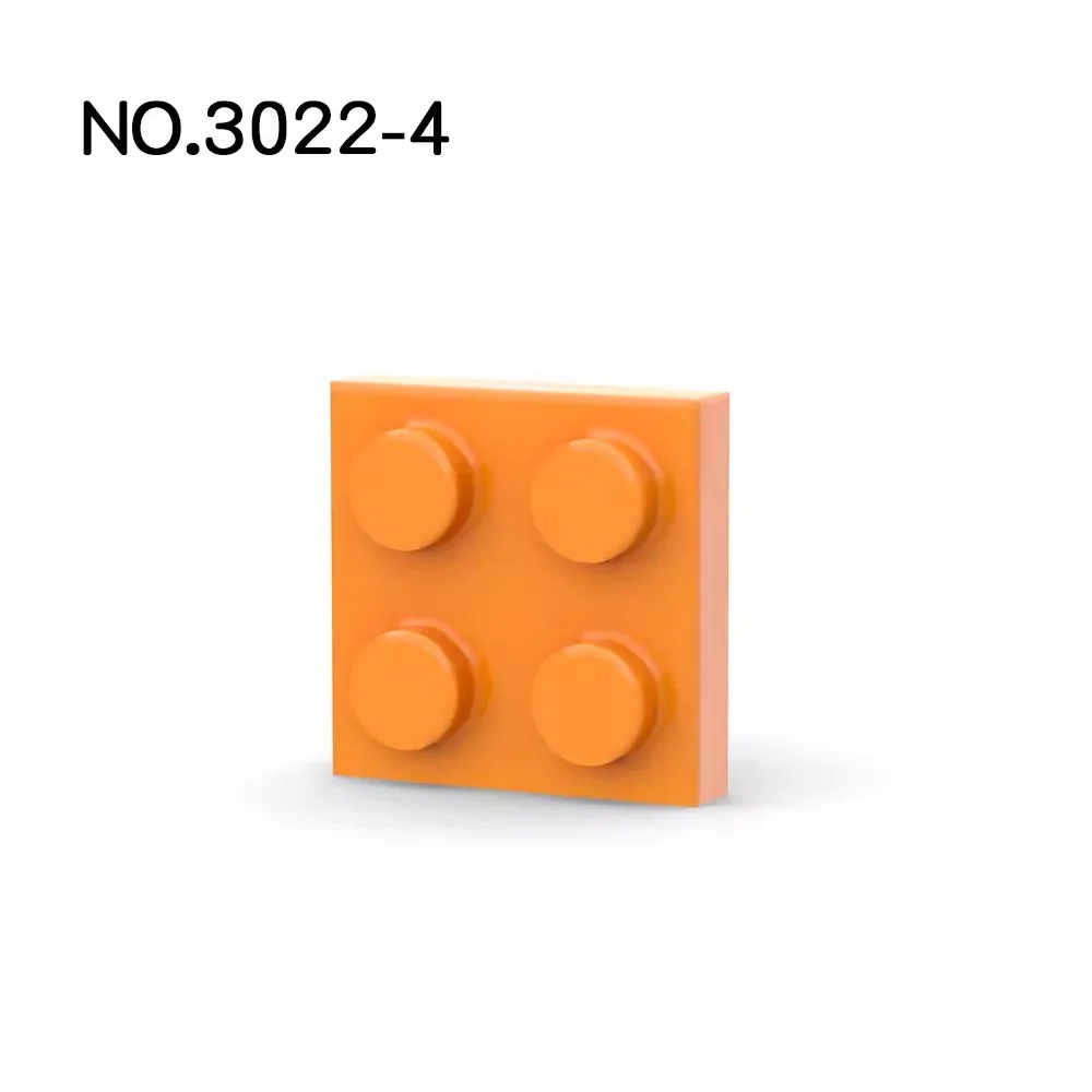 Color: Gold - 20Pcs  MOC Parts 3022 94148 Plate 2 x 2 Compatible Bricks DIY Assmble Building Blocks Particle Kid Puzzle Brain Toy Birthday Gif