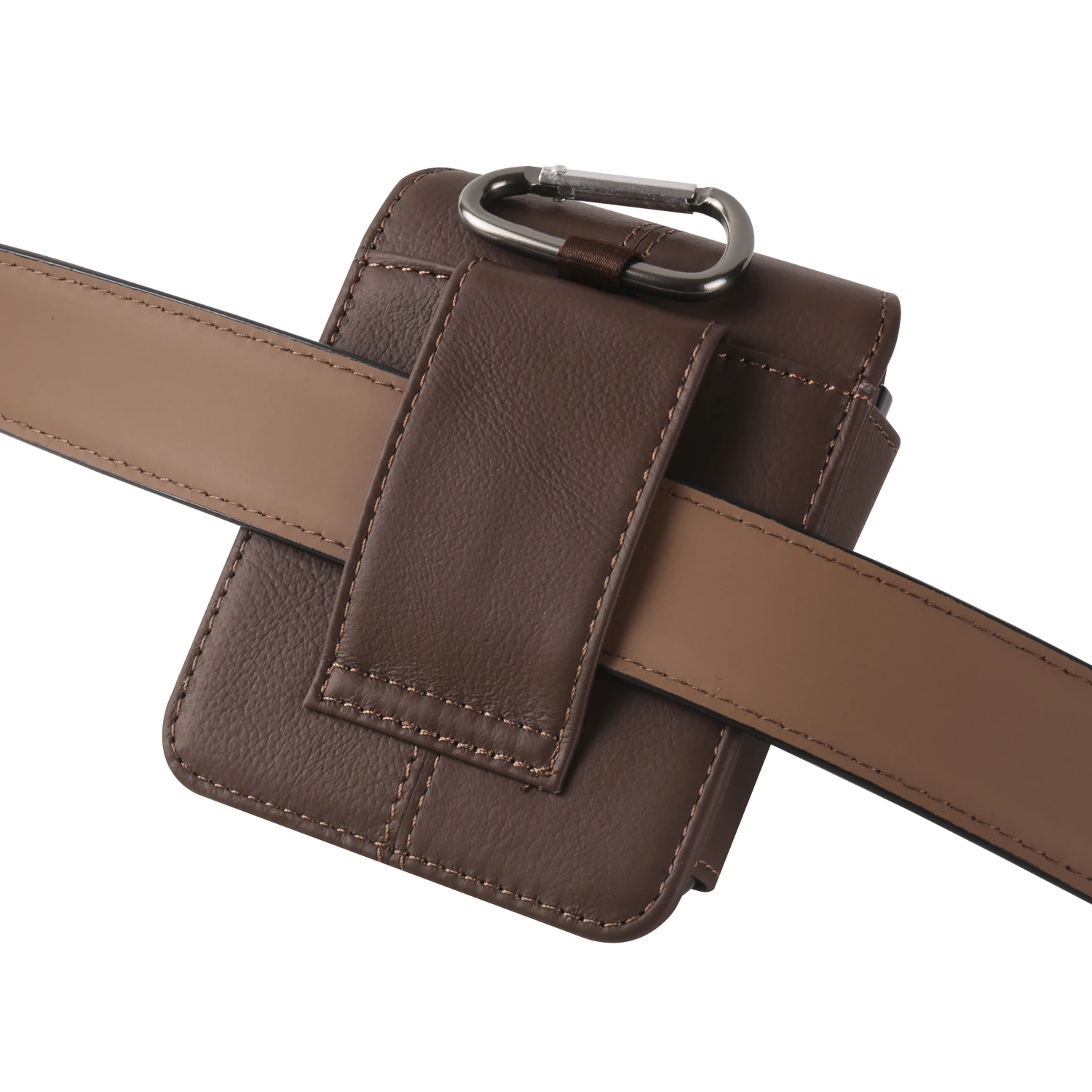 Color: black, Ships From: CHINA, Material: CANVAS - Cow Genuine Leather Belt Clip Case For Samsung Galaxy Z Flip6 Flip5 Flip4 6 5 4 3,Oppo Find N3 Flip Men Waist Bag Holster Pouch