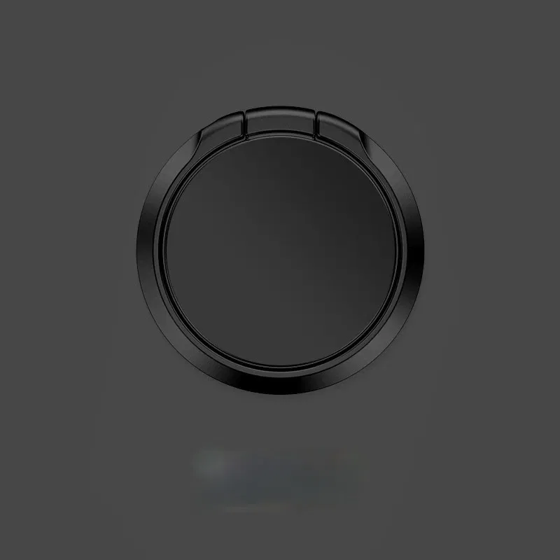 Color: Orange - Metal 360 Degree Rotation Mobile Phone Holder Holder Stand Ring Buckle Creative Gift Universal Lazy Car Holder Round Liquid New