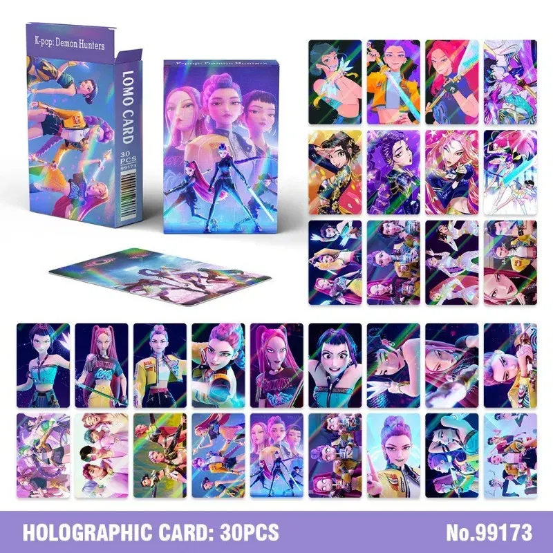 Color: Brown - Kpop Demon Hunters Cards Anime Cartoon Saja Boys Toys Kids Party Cosplay Game Card Collection Photos Perimeter Children Gifts