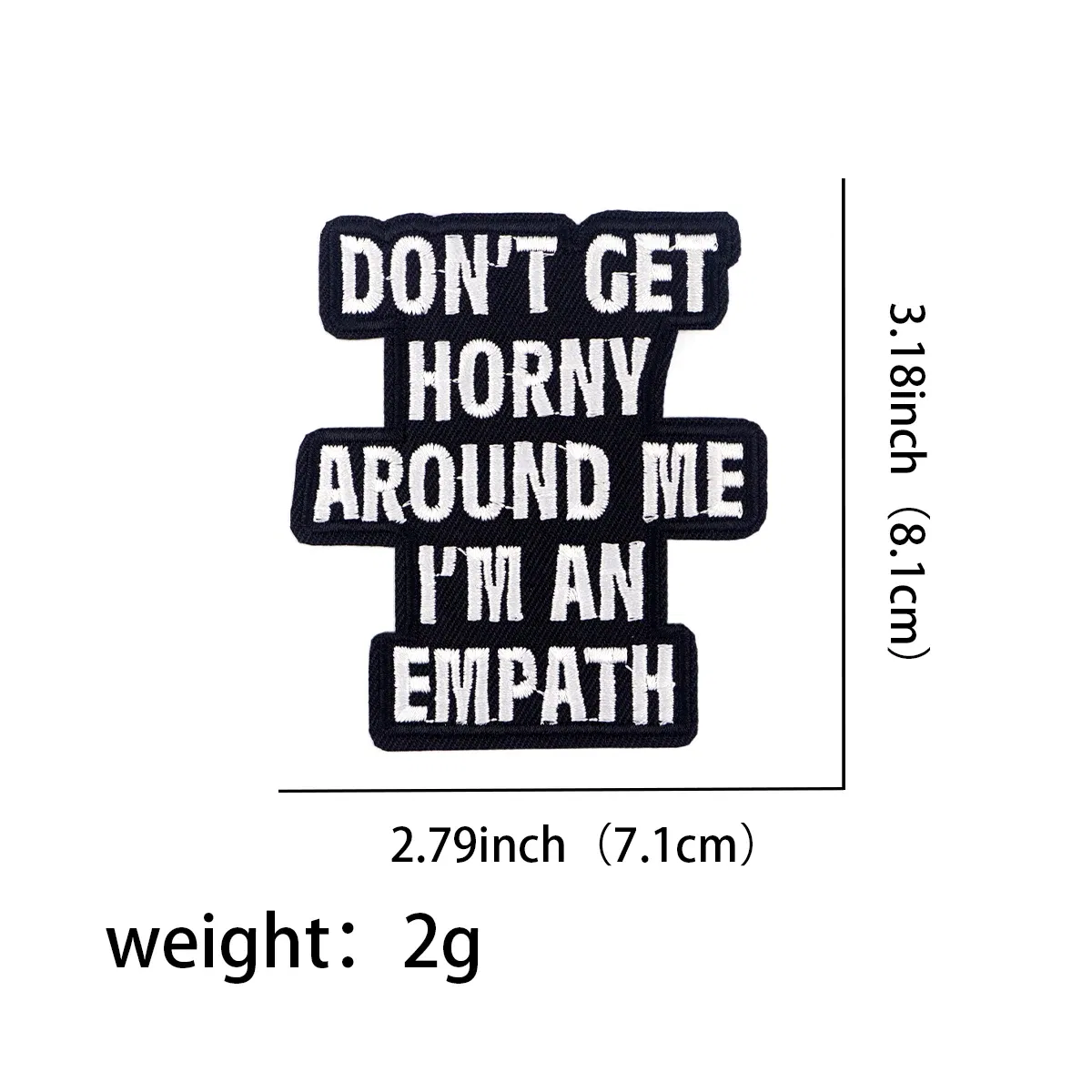 Color: Antique Brass - Letters Embroidery Patch Funny Quotes Iron On Patches For Clothing Thermoadhesive Patches On Clothes DIY Sew Badges