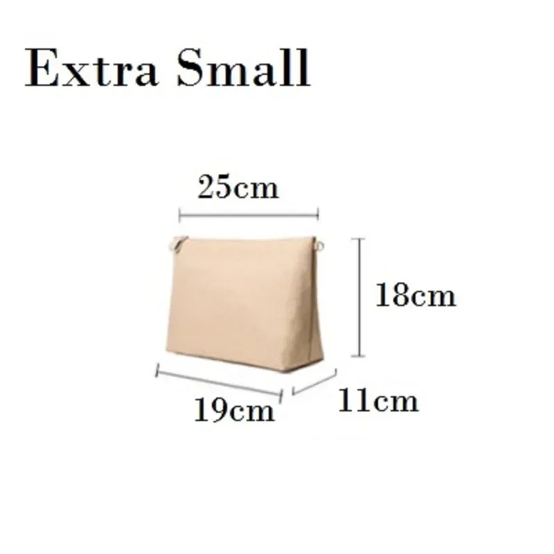 Color: Brown - Nylon Organizer Insert Bag Women Nylon Travel Insert  Travel Makeup Bag Traveling Multi-functional Makeup Insert Bags