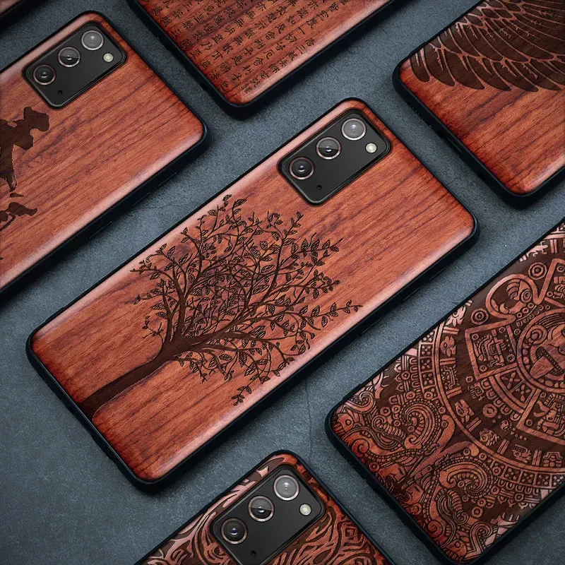 Color: Ivory, Material: plastic - Natural Wood Wooden TPU Case For Samsung Galaxy Note 20 Ultra S24 S23 S21 Ultra S20 FE S10 Plus Case Cover Phone Shell Skin Bag