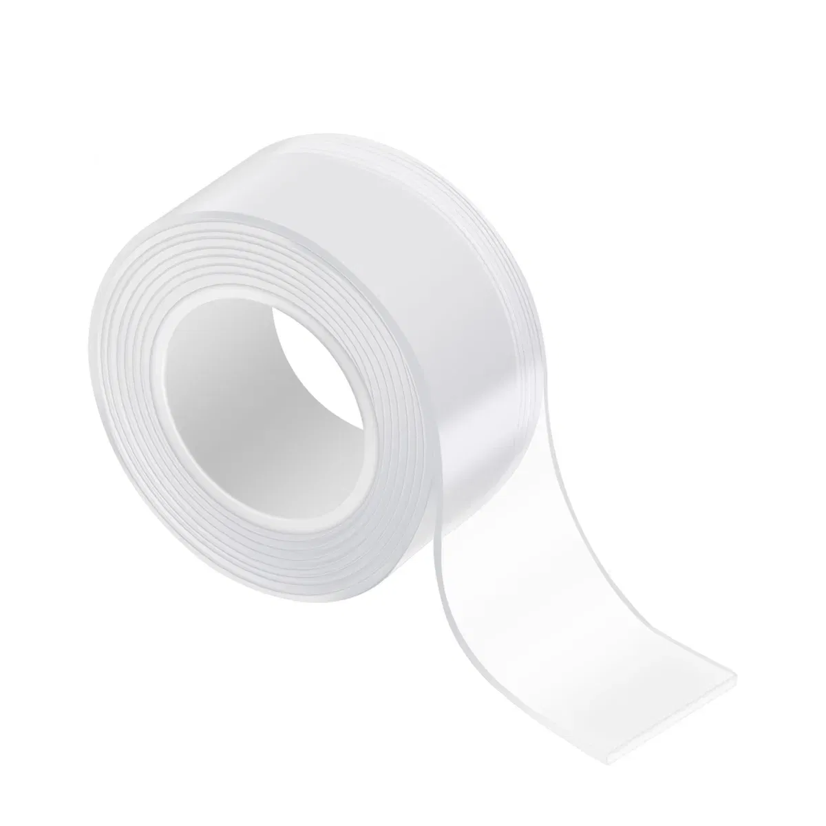 Color: Translucent, Length: 1M, Width: 20mm - Waterproof Wall Stickers Reusable Heat Resistant Bathroom Home Decoration Tapes Transparent Double Sided Nano Tape