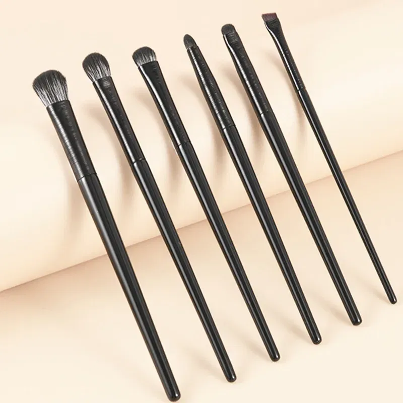 Handle Color: black, Ships From: CHINA - Natural Eye Makeup Brushes Set Eyeshadow Brush Eyebrow Contour Eyeliner Brush Women Eyes Cosmetic Blending Detail Make Up Tools