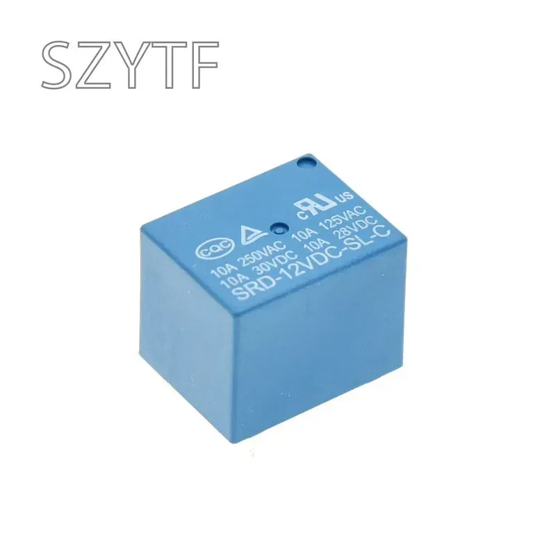 Color: Red - 5PCS? Relay SRD-05VDC-SL-C SRD-03 05 06 09 12 24 12VDC-SL-C 5PINS 3V 5V 9V 6V 24V 12V High-quality 10A 250VAC 5 pin