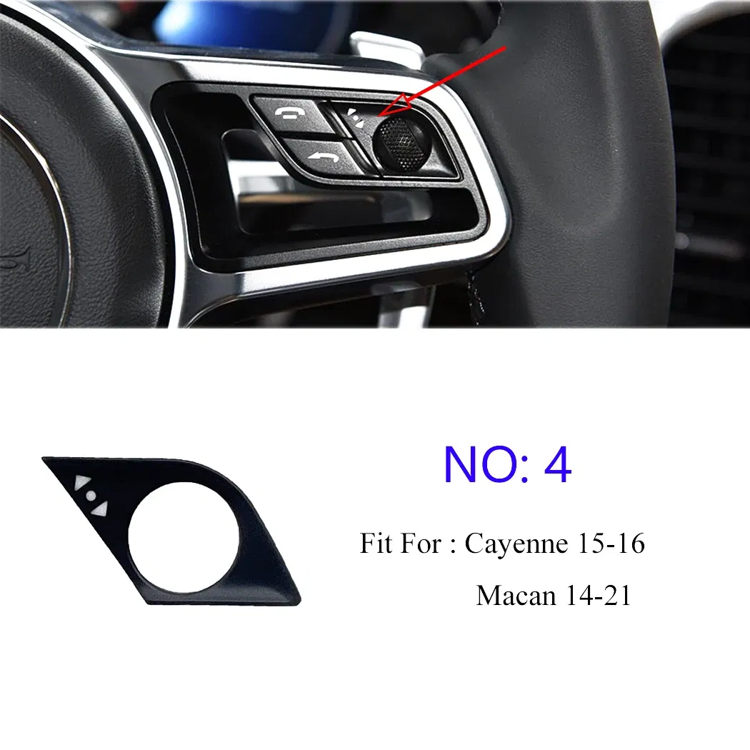 Color: Blue - ESIRSUN Steering Wheel Multi-function Button Volume Adjustment Phone Switch Button For Porsche 2015-16 Cayenne 2014-21 Macan