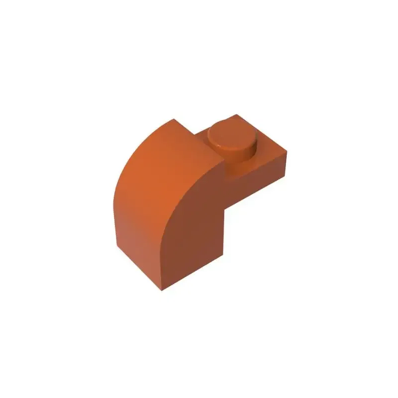 Color: REDDISH BROWN - Gobricks 10PCS High-Tech Assemble Particle 6091 32807 1x2x11/3 Building Blocks Kit Part Idea Toys For Children Birthday Gifts