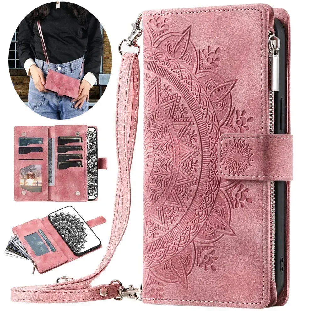 Color: Light Gray, Material: CANVAS - Capa For Motorola G85 G54 Power G24 G34 G45 5G Flip Case Zipper Leather Book Funda Moto G84 G53 23 G14 13 G04 S G 54 84 73 64 45