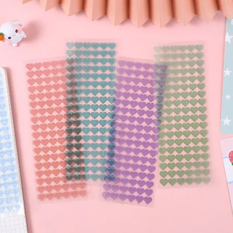 8 Sheets Love Heart Stickers Heart Shape Decorative Sticker For? Scrapbooking Diary Planner decoration