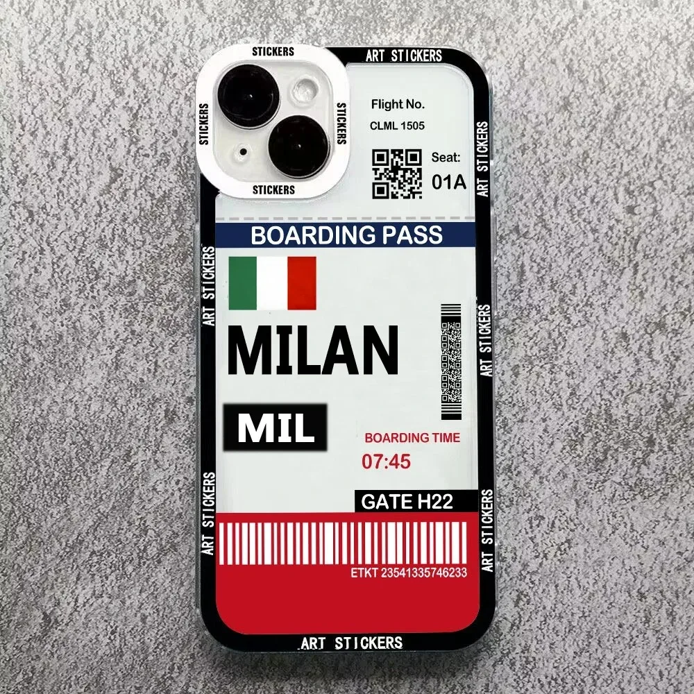 Color: green, Material: PU - World City Travel Ticket Label Phone Case For Samsung Galaxy S10 S20 S21 S22 S23 S24 FE Plus Ultra Note 20 New York Paris