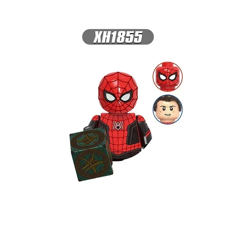 Color: NAVY - Hot toys New  Marvel superhero Building blocks Doctor Strange Spider-Man Brick toy action figures Children's toy party gifts