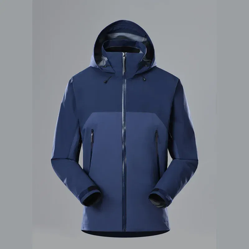 Color: Navy Blue?€ AE existing skus?‰, Size: L - ARC Outdoor Men's and Women's, Fashionable, Windproof and Waterproof, Mountaineering, Breathable, Travel, Camping, Windbreaker