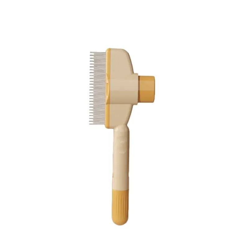 Color: Yellow - Cat Brush for Shedding, New Cat Deshedding Brush with Release Button, Cat Grooming Brush for Short and Long Haired Cats