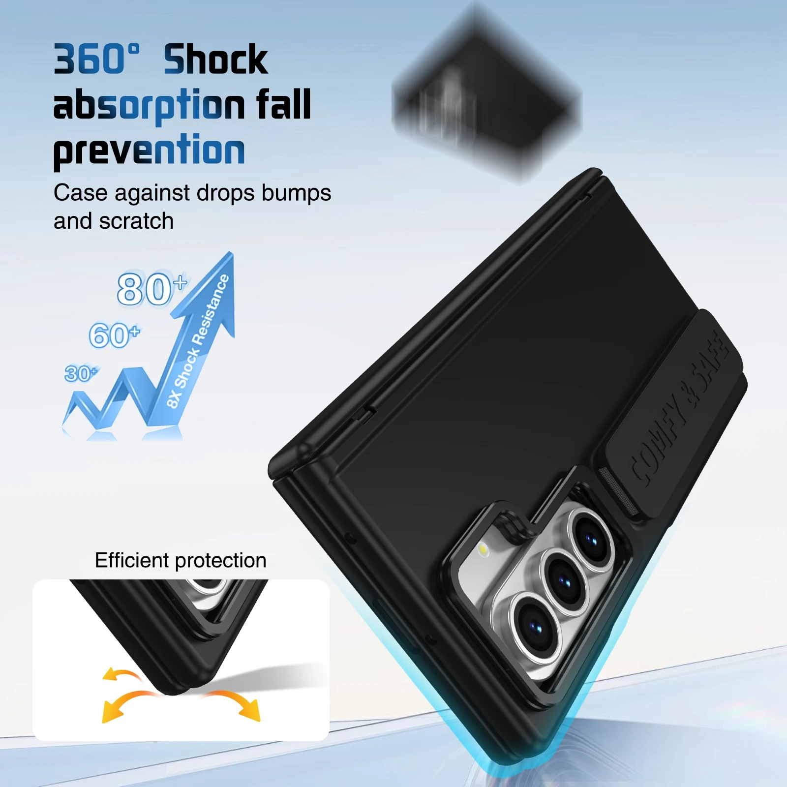 Color: Clear, Material: ABS - For Samsung Galaxy Z Fold 7 6 5 4 3 Wristband Hinge Lens Holder Phone Case Outer Screen Glass Film Protection Shockproof Cover