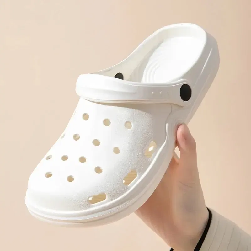 Shoe Size: 36, Color: Pink - Dongdong Shoes Women's New Trendy Summer Thick Sole Increase Anti Slip Fashion Work Beach Baotou Slippery Sandals Zyt2354