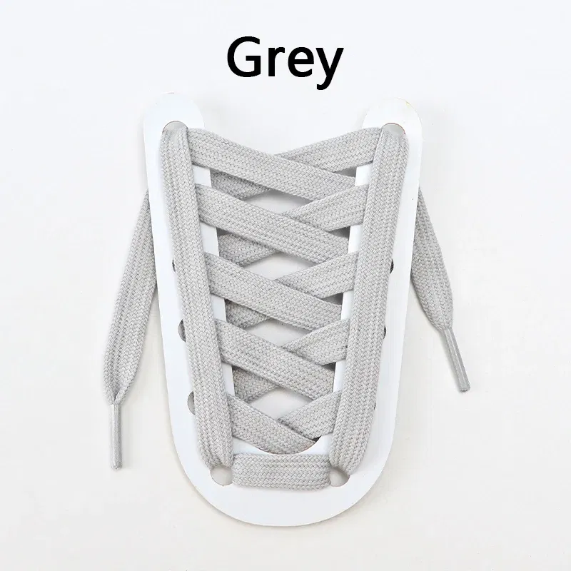 Color: GRAY, Ships From: CHINA, Length: 140cm - 1 Pair Flat Shoelaces for Sneakers Rugged Wear-resistant Classic Canvas Sports Shoe Laces Women Men Shoelace Solid Double Cotton