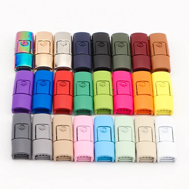 Color: black - Switches Colorful Metal Buckle No Tie Shoe Laces Press Lock Shoelaces Without Ties Elastic Flat Shoelace Sneaker Kids Adult