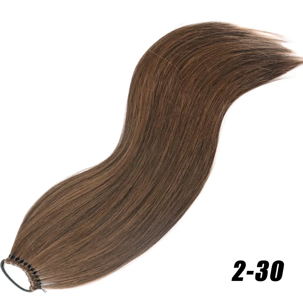 Color: 1B/30HL, Ships From: CHINA, Stretched Length: 24inches - 24 Inch Synthetic Ponytail Extensions Black Natural Braided Pony Tail Hairpiece Long Straight Rubber Band Hair For Women