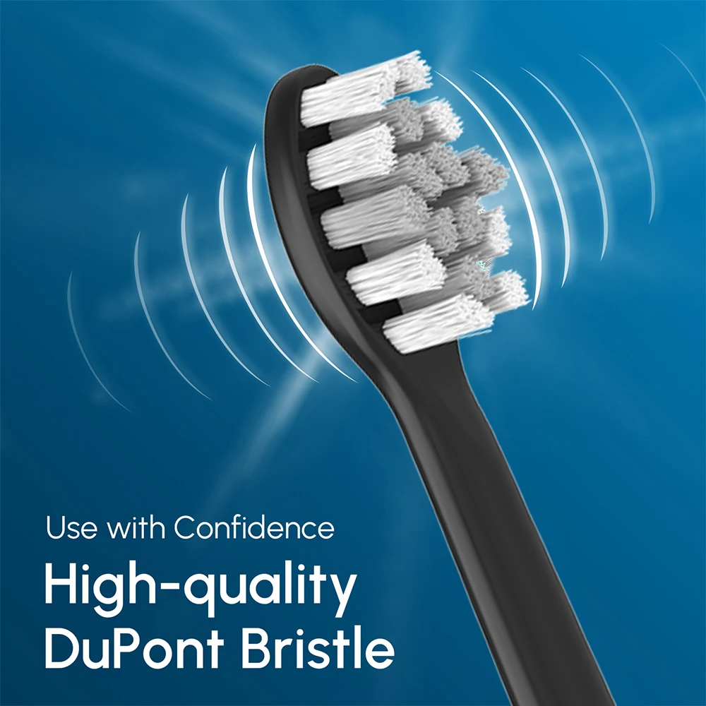 Color: black - Replacement Toothbrush Brush Heads Compatible with Philips Sonicare Professional Electric Toothbrush Pro1100 4100 6100 6500 7500