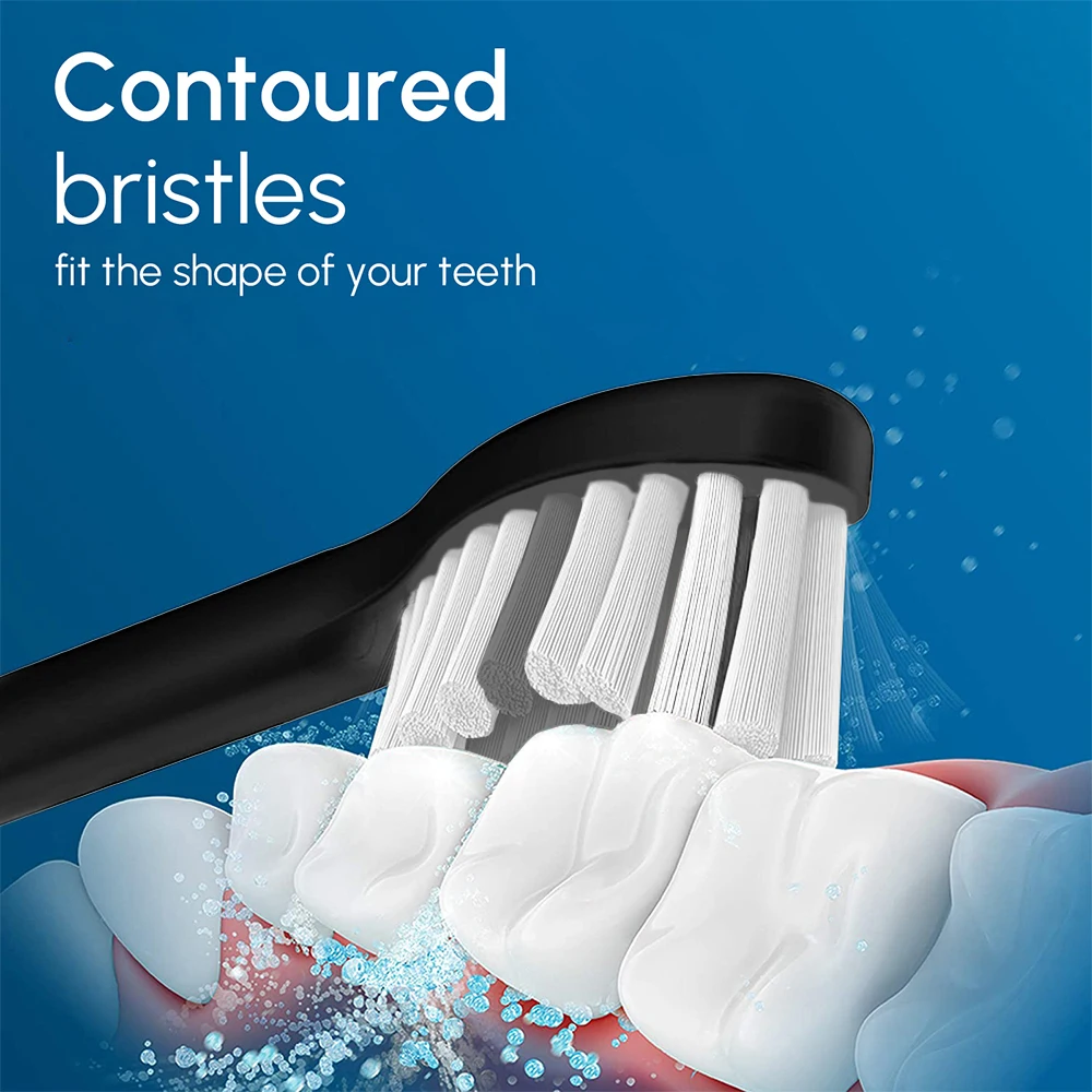 Color: black - Replacement Toothbrush Brush Heads Compatible with Philips Sonicare Professional Electric Toothbrush Pro1100 4100 6100 6500 7500