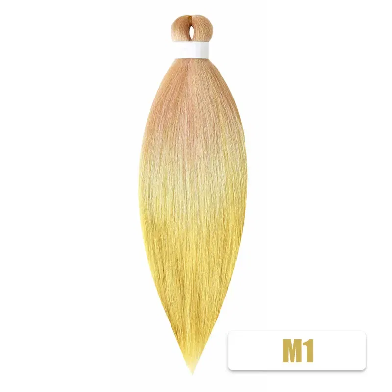 Color: P4/613, Stretched Length: 26inches, Bulk Buy: 3Pcs/Lot - Kanekalon 26inch Hot Water Set Pre Stretched Jumbo Braiding Hair Box Twist Braids Synthetic Hair Extensions For Women Soft Yaki