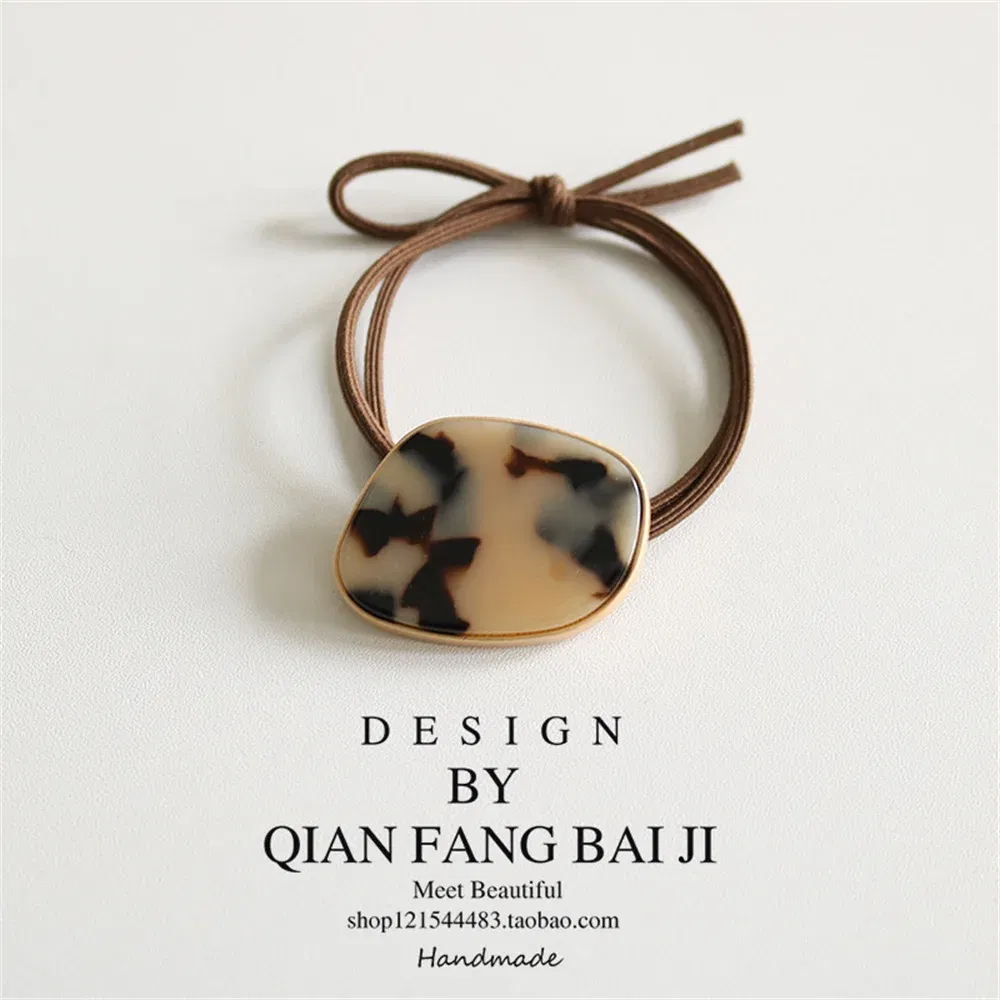 Color: Red - Fashion Simple Elastic Hair Band Women Temperament Scrunchies Hair Ties Ponytail Holder Gum Headwear Girls Hair Accessories